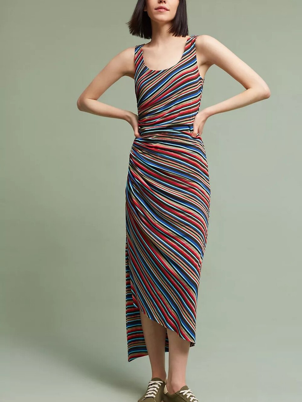Striped Luca Maxi Dress - Sleeveless - Multicolor